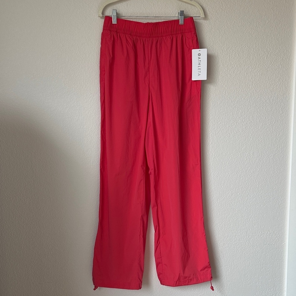Athleta Rise Punch Track Pants XS NWT Elastic Waist Lightweight Joggers - Picture 2 of 14
